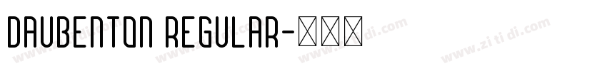 Daubenton Regular字体转换